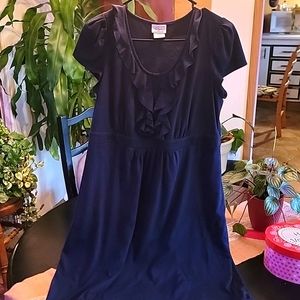 Navy blue maternity dress